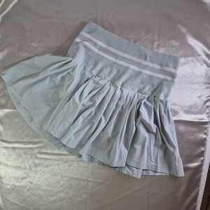 Wilson Tennis Skirt Blue Bubble Mini Skirt with Pleats